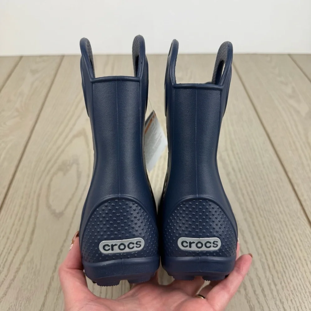 Crocs Kids’ Handle It Rain Boots c9 Navy Blue $45 Children's Shoes